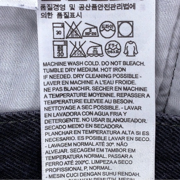 33x31 Levis 501 Black Jeans Black Cotton Pants Rockabilly Punk Goth - Picture 13 of 14